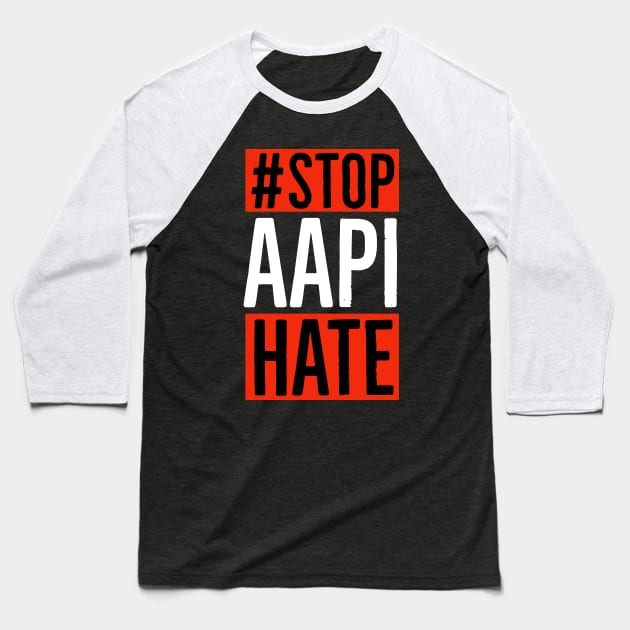 Stop AAPI Hate Baseball T-Shirt by Suzhi Q